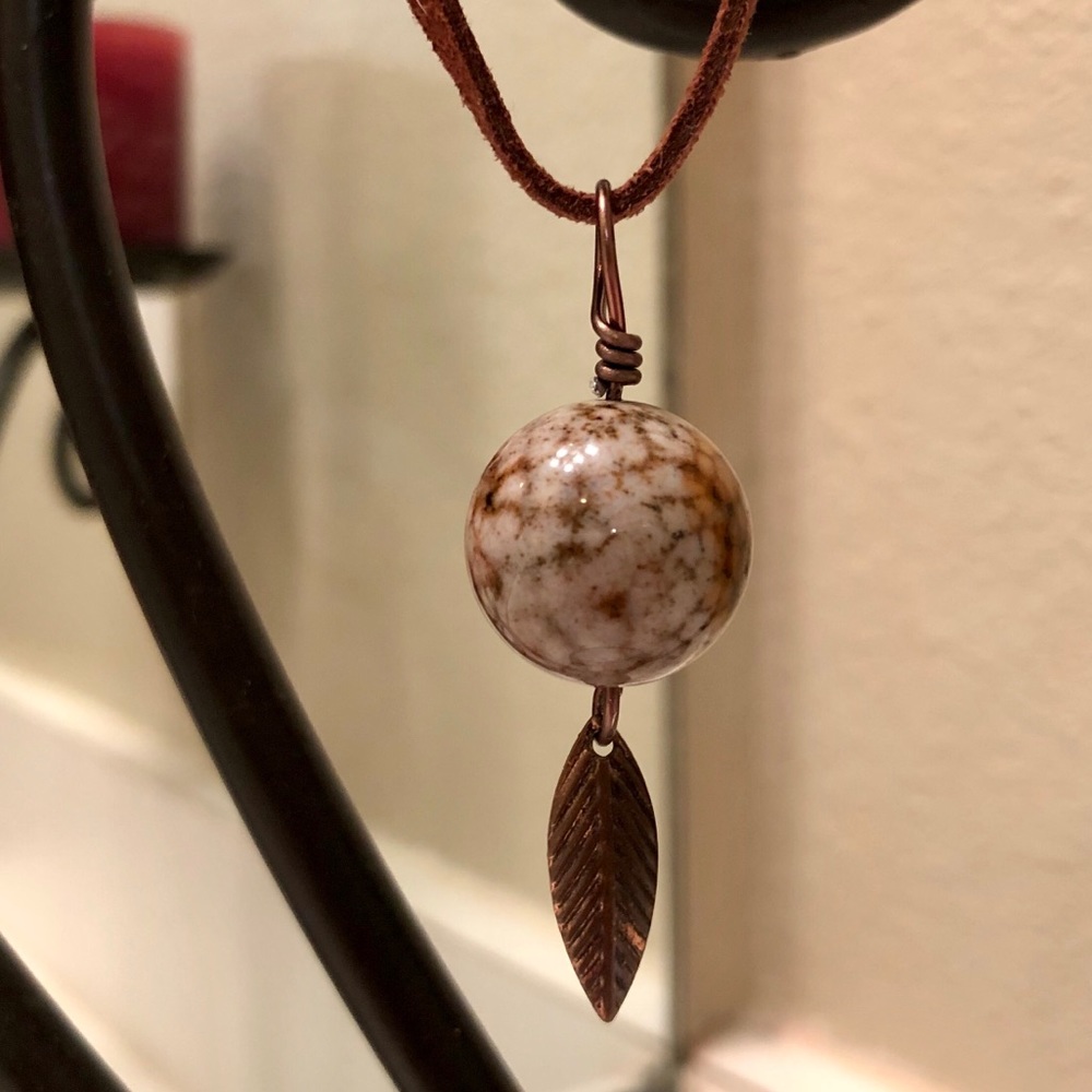 Snakeskin Jasper Handmade Pendant!